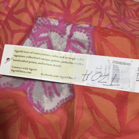 NWT Silk Sigrid Olsen Floral Skirt - Picture 11 of 16